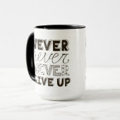 決してあきらめないで下さい マグカップ (正面左)