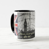 決してあきらめないで下さい マグカップ (正面左)