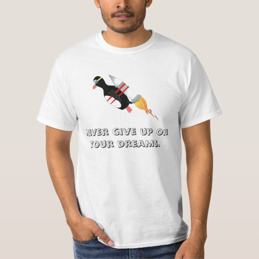 決してあきらめないで下さい Tシャツ (正面)