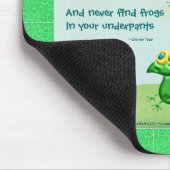 決してあなたの下着のカエルを見つけるように マウスパッド (コーナー)