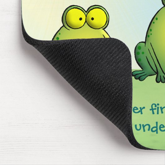 決してあなたの下着のカエルを見つけるように マウスパッド (コーナー)