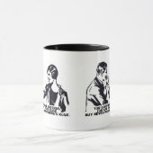 決してあなたの友人の鼻を選ばないで下さい マグカップ (中央)