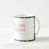 決してあなたの輝きのコーヒー・マグを失わないで下さい コーヒーマグカップ (正面右)