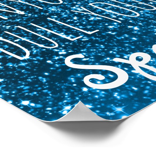 決してあなたの輝きを鈍くさせる誰にも引用文 |グリッター ポスター (角)