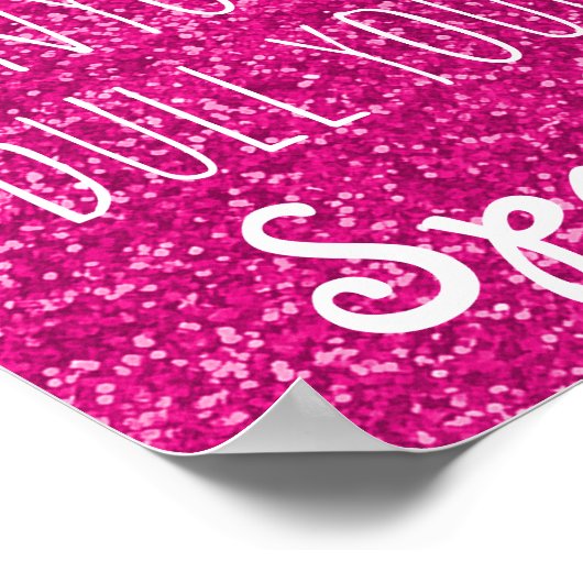 決してあなたの輝きを鈍くさせる誰にも引用文 |グリッター ポスター (角)