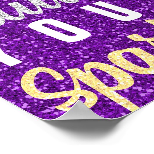 決してあなたの輝きを鈍くする誰もが引用文グリッター ポスター (角)