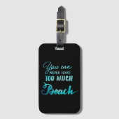 決してたくさんのビーチを有することができません ラゲッジタグ (正面縦)