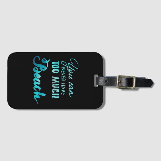 決してたくさんのビーチを有することができません ラゲッジタグ (正面横)