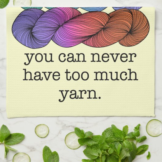 決してたくさんのヤーンのおもしろいな編み物を有することができません キッチンタオル (折り畳み)