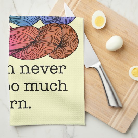 決してたくさんのヤーンのおもしろいな編み物を有することができません キッチンタオル (四つ折り)