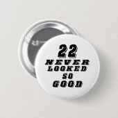 決してとてもよく見る22 缶バッジ (正面&裏面)