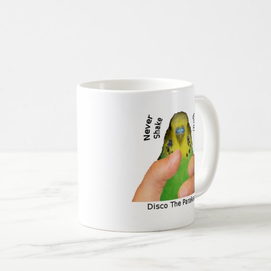 決してひな鳥を揺すらないで下さい コーヒーマグカップ (正面右)