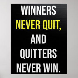 決してやめやる気を起こさせる引用文 ポスター