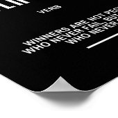 決してやめやる気を起こさせる引用文 ポスター (角)