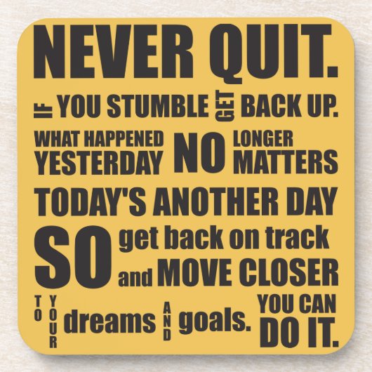 決してやめ コースター (正面)