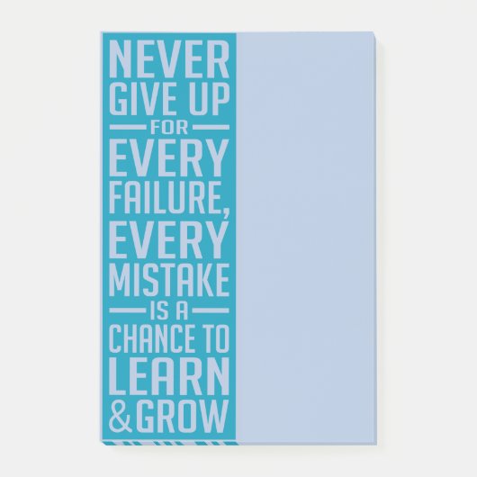 決してやる気を起こさせるなポスト・イットをあきらめないで下さい ポストイット (正面)