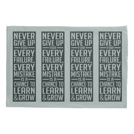 決してやる気を起こさせるな枕カバーをあきらめないで下さい 枕カバー (裏面)