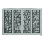 決してやる気を起こさせるな枕カバーをあきらめないで下さい 枕カバー (正面)