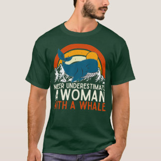 決してクジラの母親を過小評価しなおもしろいい Tシャツ