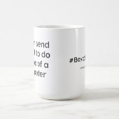 決してコンピュータの仕事をするためにフルーツを送らないで下さい コーヒーマグカップ (中央)