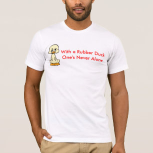 決してゴム製DuckOneの。.ALONE.を使って Tシャツ