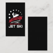 決してジェット機のスキーギフトの老人を過少見積りしないで下さい 名刺 (正面/裏面)