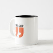 決してストップ杯 ツートーンマグカップ (正面左)