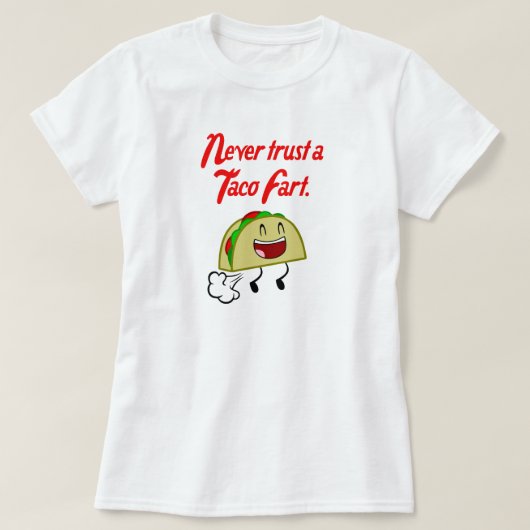決してタコファートを信用しない Tシャツ (デザイン正面)