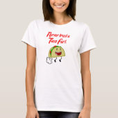 決してタコファートを信用しない Tシャツ (正面)
