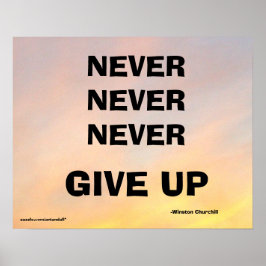 決してチャーチ与えルポスターを上げない ポスター