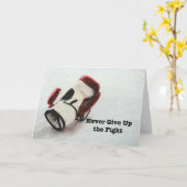 決してテーマカードを囲む戦いをあきらめないで下さい カード (黄色い花)