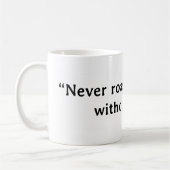 決してバターなしではあなたのろばを焼かないで下さい コーヒーマグカップ (左)