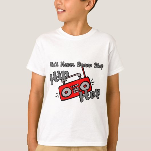 決してヒップホップをストップ Tシャツ (正面)