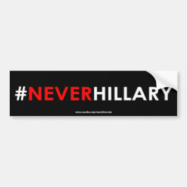決してヒラリーのバンパーステッカーの#NEVERHILLARY バンパーステッカー