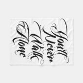 決してフリースブランケットだけ歩きません フリースブランケット (正面(横))