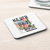 決してフローラのスローガンを失った取得しない コースター (左側)