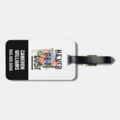 決してフローラのスローガンを失った取得しない ラゲッジタグ (裏面横)