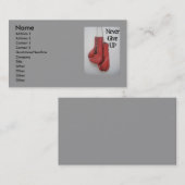 決してボクシンググラブの名刺をあきらめないで下さい 名刺 (正面/裏面)