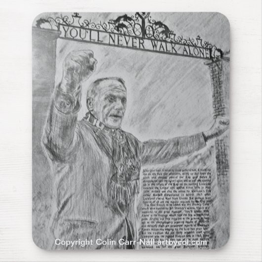 決してマウスパッドだけColin Carr-Nall歩きません マウスパッド (正面)