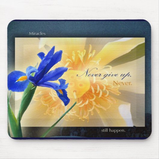 決してマウスパッドをあきらめないで下さい マウスパッド (正面)