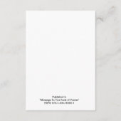 「決して一人じゃない」詩 エンクロージャーカード (裏面)