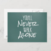 決して一人で歩かない引用文 ポストカード (正面/裏面)