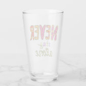 決して一人で過ごす タンブラーグラス (裏面)