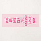 決して一度微笑させる何かを後悔しないで下さい ヨガマット (正面(横))