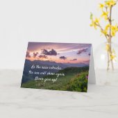 決して上に与えしない カード (黄色い花)