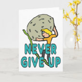 決して上に与えしない カード (黄色い花)