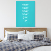 決して上に与えしない キャンバスプリント (インサイチュ (寝室))