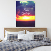 決して上に与えしない キャンバスプリント (インサイチュ (寝室))