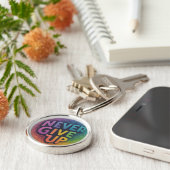 決して上に与えしない キーホルダー (側面)