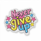 決して上に与えしない シール (正面)